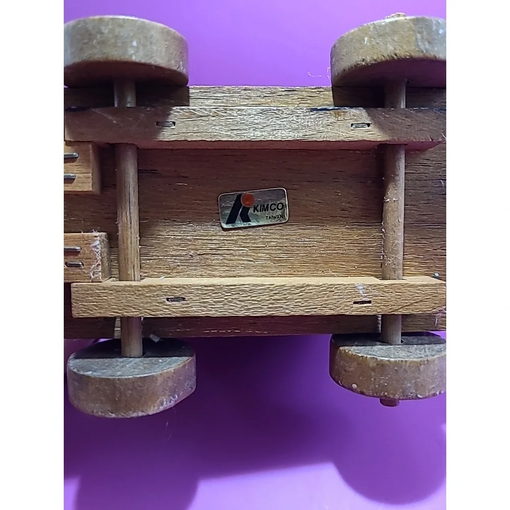 Vtg‎ 1976 Cork Wood Coasters Set Circus Lion Zoo Train Cage Wagon Caddy Bar Ware